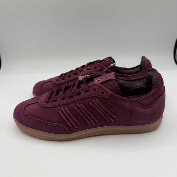 Adidas Samba Deep Hue Pack Shoes Womens 7.5 Burgundy/Maroon Gum Sneakers BY2834 - Picture 6 of 15